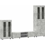  Set TV komoda FLORIN 3 kom. Betonski sivi Konstruirano drvo | shoptok.hr