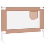 vidaXL Posteljno varovalo za malčke taupe 90x25 cm blago | Shoptok.si