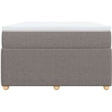 vidaXL Krevet s oprugama i madracem smeđesivi 120 x 200 cm od tkanine | shoptok.hr