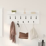 vidaXL Vješalica za kapute na zidu s policom s pohranom Bijela 100 x 40 x 12 cm | shoptok.hr