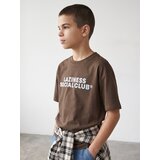 Sinsay Predimenzionirana pamučna majica kratkih rukava s natpisom | shoptok.hr