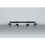  Stropna svetilka OCULARE 4L črna, (21347769) | Shoptok.si