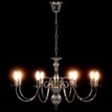  Luster srebrni 8 x žarulja E14 | shoptok.hr