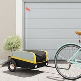 Prikolica za bicikl crno-žuta 30 kg željezna | shoptok.hr