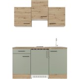 Flex-Well Majhna Kuhinja Cara, Zelena, Hrast | Shoptok.si