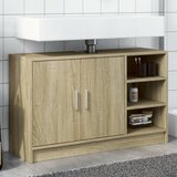 vidaXL Omarica za umivalnik sonoma hrast 90x29x55 cm inženirski les Cene