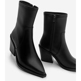 Marjin Women's Pointed Toe Western Boots Tamin Black | Shoptok.si