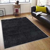  Tepih sa gumenom podlogom 140x220cm - Hijeroglifi tamno sivi, TG-3146 | ePonuda.com