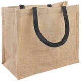  Torbe od jute 50 Prirodna i crna 26 x 22 x 14 cm 100% Jut Slike