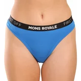 Mons Royale Women's thong merino blue