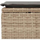 vidaXL 2-dijelni set vrtnih sofa s jastucima bež od poliratana bagrem | shoptok.hr