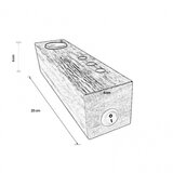 Rustik 146 STONA LAMPA 1XE27 HRAST | ePonuda.com