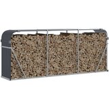 vidaXL Držač za cjepanice antracit 234x45x100 cm pocinčani čelik | shoptok.hr