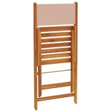 vidaXL 3-dijelni bistro set od tkanine i masivnog drva smeđesivi | shoptok.hr