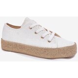 Boto Women's Platform Sneakers With Weaving White Princa | shoptok.hr