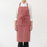 Linen Tales Lanen predpasnik Red Gingham –