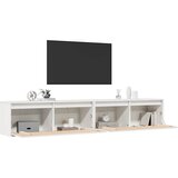  Zidni ormarići 2 kom bijeli 100 x 30 x 35 cm masivna borovina | shoptok.hr