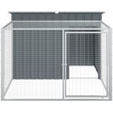  za pse s ograđenim prostorom antracit 153x194x110 cm pocinčani čelik | Eponuda.ba