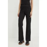 Calvin Klein Jeans Hlače ženske, črna barva, J20J223594
