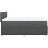  Krevet s oprugama i madracem tamnosivi 140x190 cm od tkanine | shoptok.hr
