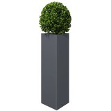  Vrtne sadilice 2 kom antracit trokutaste 30x26x75 cm čelične | shoptok.hr