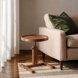 Hanah home pomoćni sto opus yuvarlak 40, 40 cm, orah | Eponuda.com