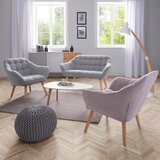 Bessagi Home dvosed monique, svetlo siva, velur | Shoptok.si
