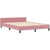 vidaXL Postelja Roza 160x200 cm Žamet, (22049867) | Shoptok.si