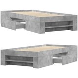  Okvir kreveta boja betona 90 x 190 cm od konstruiranog drva | shoptok.hr