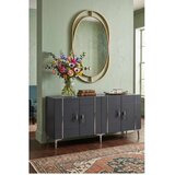 Hanah home komoda Ilay 180, 180 cm, antracit / srebrna | Eponuda.com