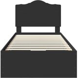  Krevetna konstrukcija Crna 90 x 200 cm Inženjersko Drvo | shoptok.hr