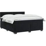  Boxspring krevet s madracem Crna 140 x 200 cm Baršun | shoptok.hr