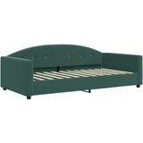  Dnevni krevet na razvlačenje tamnozeleni 100x200 cm baršunasti | shoptok.hr