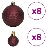 Božićne kuglice 100 kom boja pjenušca i smeđe 3/4/6 cm | shoptok.hr