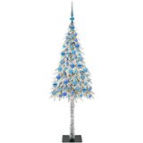  Božićno drvce s 300 LED svjetlima Bijelo 180 cm PE i čelik | shoptok.hr