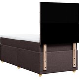  Krevet s oprugama i madracem tamnosmeđi 100 x 200 cm od tkanine | shoptok.hr