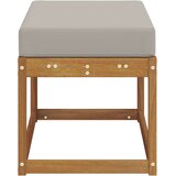  Vanjska stolica klupa s jastukom Prirodna 79 x 43 x 37 cm - Prirodna i svijetlo siva 80 cm Otvoreno područje nogu | shoptok.hr