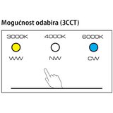  SVJETILJKA ZIDNA LED PW1701 3CCT SREBRNA TESLIGHT | shoptok.hr