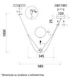 Vesta 448 visilica 1*E14 mesing | ePonuda.com