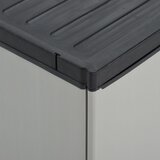  Vrtni ormarić za otpad sivo-crni 68 x 40 x 85 cm PP | shoptok.hr