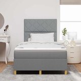  s opruga kutije Svijetlo siva 120 x 200 cm tkanina | shoptok.hr