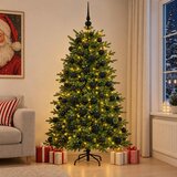  Umjetno božićno drvce s nogom 150 LED lampica | shoptok.hr