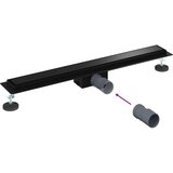  2 u 1 odvod za tuš Crna 80 cm Nehrđajući čelik 304 | shoptok.hr