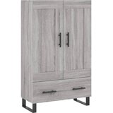  Visoka komoda siva boja hrasta 69,5x31x115 cm konstruirano drvo | shoptok.hr