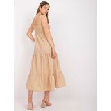 RUE PARIS Dress-RO-SK-ELB-4004.10P-beige | Shoptok.si