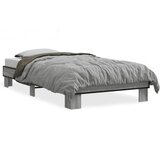 Furnova Posteljni okvir siva sonoma 90x190 cm inženirski les in kovina, (21943323) | Shoptok.si