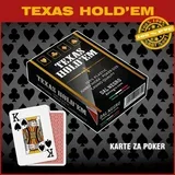 karte za poker 100% plastika jumbo index, crvene
