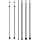  Teleskopske šipke za ceradu duljine 102 – 260 cm 2 kom aluminij | shoptok.hr