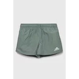 Adidas Dječje kratke hlače za kupanje YB BOS boja: zelena, glatki materijal