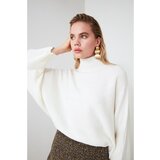 Trendyol Ecru Stand Up Collar Knitwear Sweater Cijene